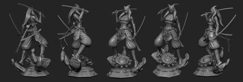 Ahsoka Tano Samurai Concept - Star Wars 3D Print Model STL