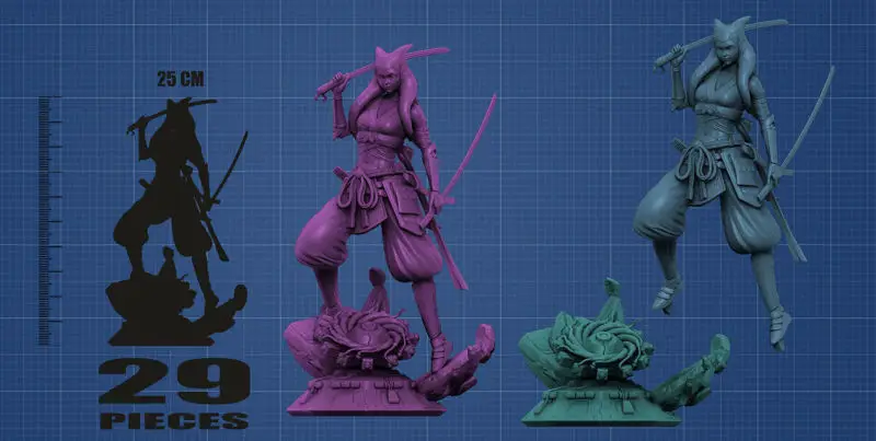 Ahsoka Tano Samurai Concept - Star Wars 3D Print Model STL