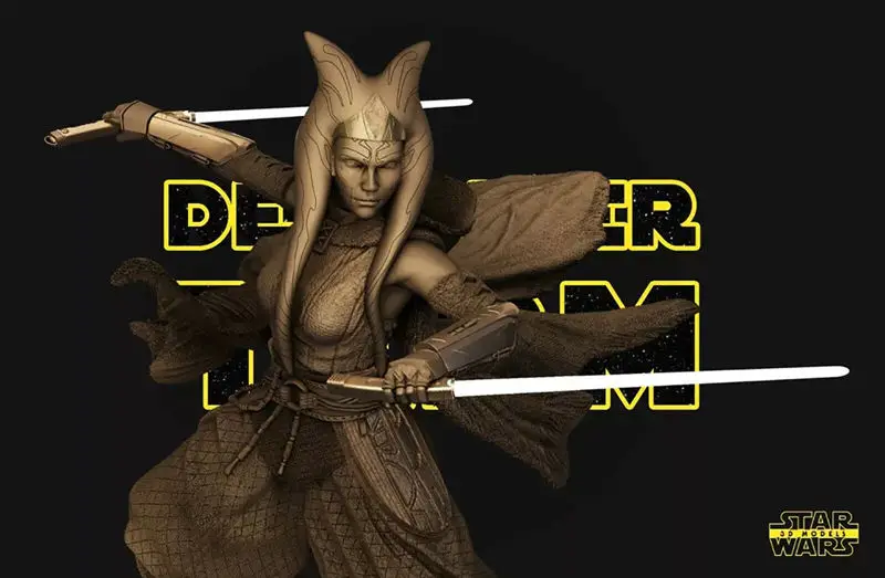 Ahsoka Tano - Modelo de impresión 3D de Star Wars STL