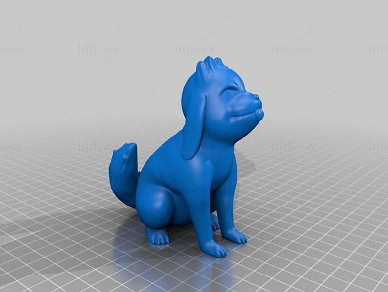 Akamaru Naruto 3D modell STL nyomtatásra készen