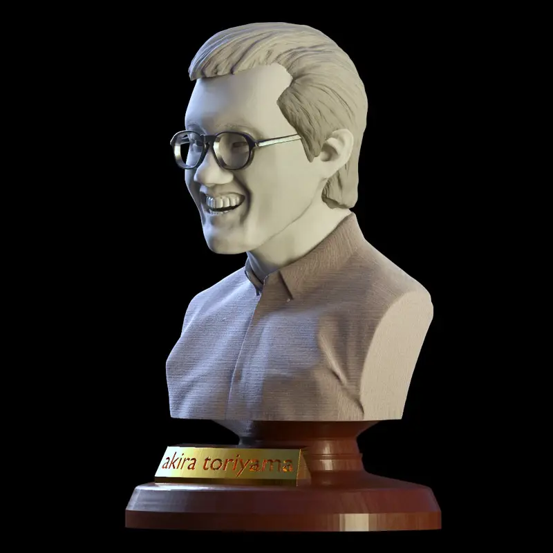 Akira Toriyama busto modelo de impresión 3D STL