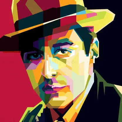 Al Pacino, legendärer Schauspieler, Pop-Art, WPAP-Vektor