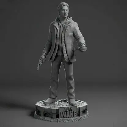 Alan Wake Figure 3D Print Model STL