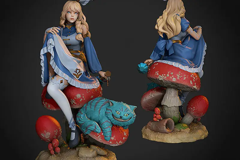 Alice in Wonderland Figuries 3D Print Model STL