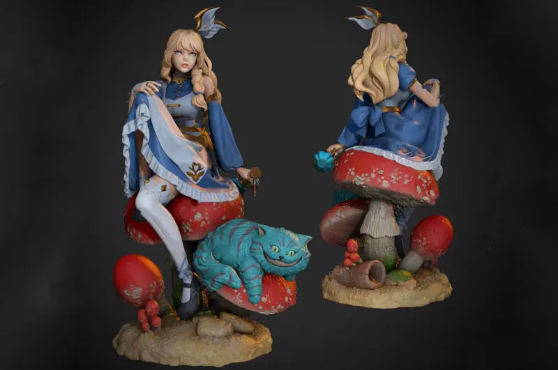 Alice in Wonderland Figuries 3D Print Model STL