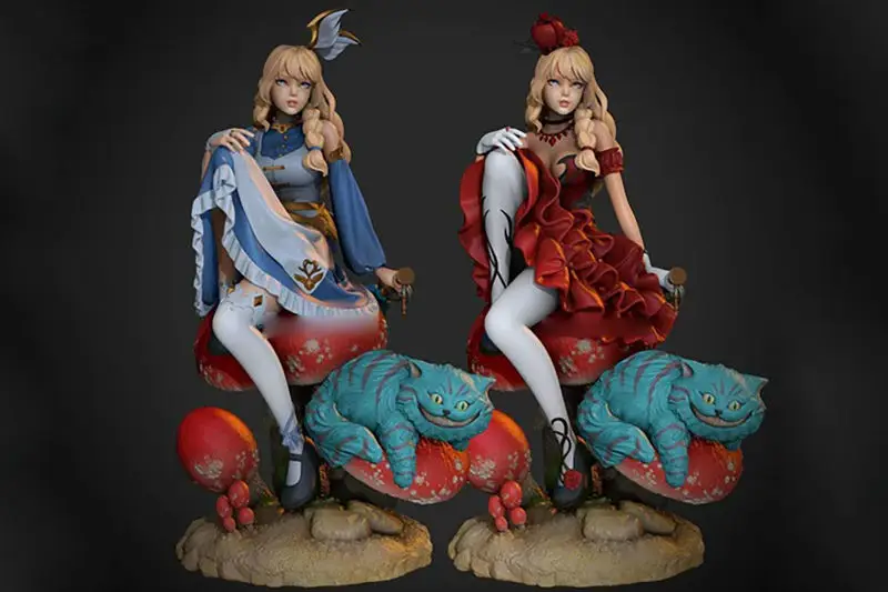 Alice in Wonderland Figuries 3D Print Model STL