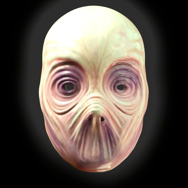 ماسک بیگانه ترسناک چاپ سه بعدی مدل STL