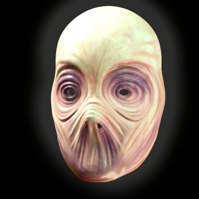 Mimozemská maska ​​hororový 3D tisk Model STL