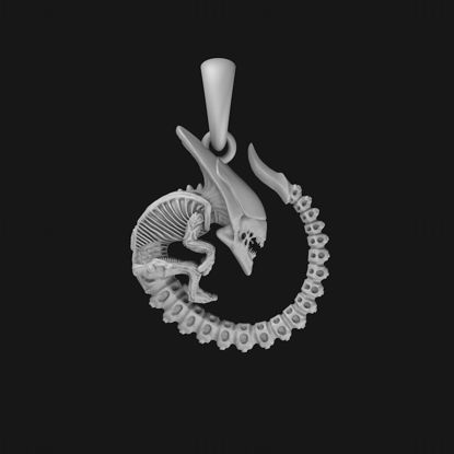 3D model za tiskanje obeska Nezemljana