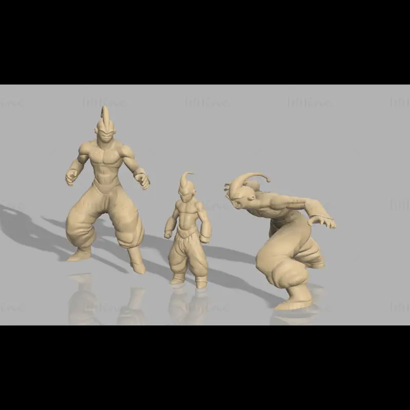 ドラゴンボールZの魔人ブウの3DプリントモデルSTLファイル