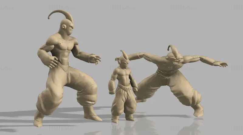 ドラゴンボールZの魔人ブウの3DプリントモデルSTLファイル