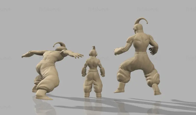 ドラゴンボールZの魔人ブウの3DプリントモデルSTLファイル