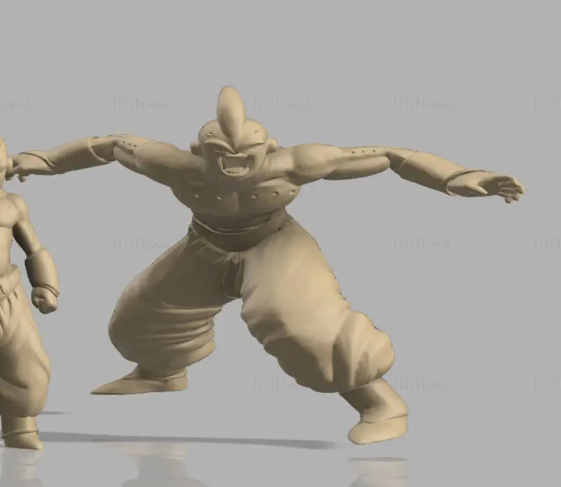 ドラゴンボールZの魔人ブウの3DプリントモデルSTLファイル