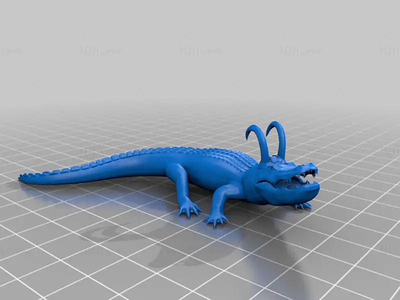 تمساح لوکی چاپ سه بعدی مدل STL