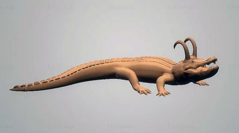 تمساح لوکی چاپ سه بعدی مدل STL