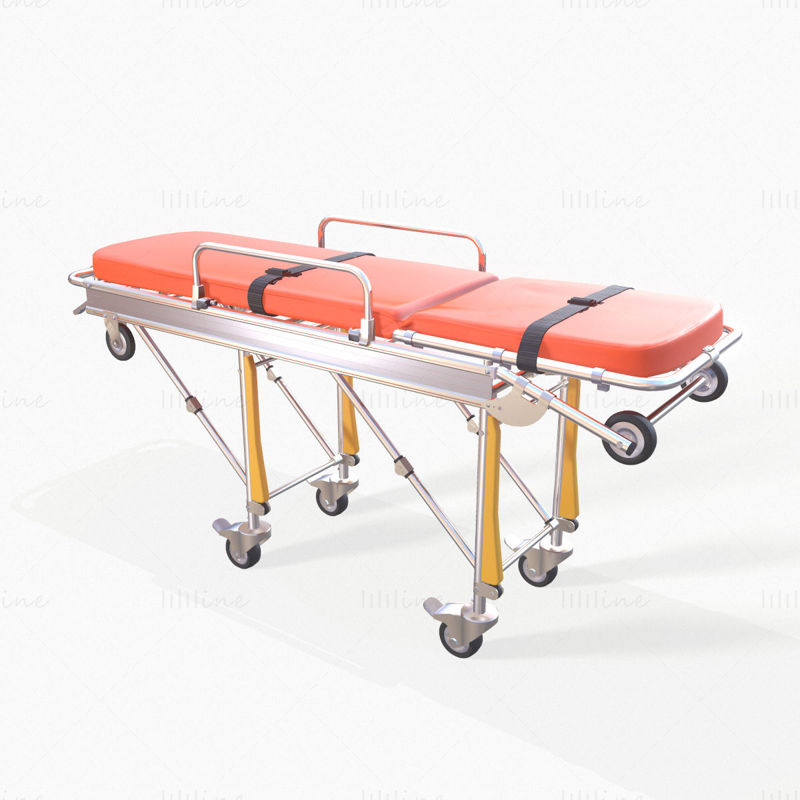 Krankenwagen-Tragewagen 3D-Modell