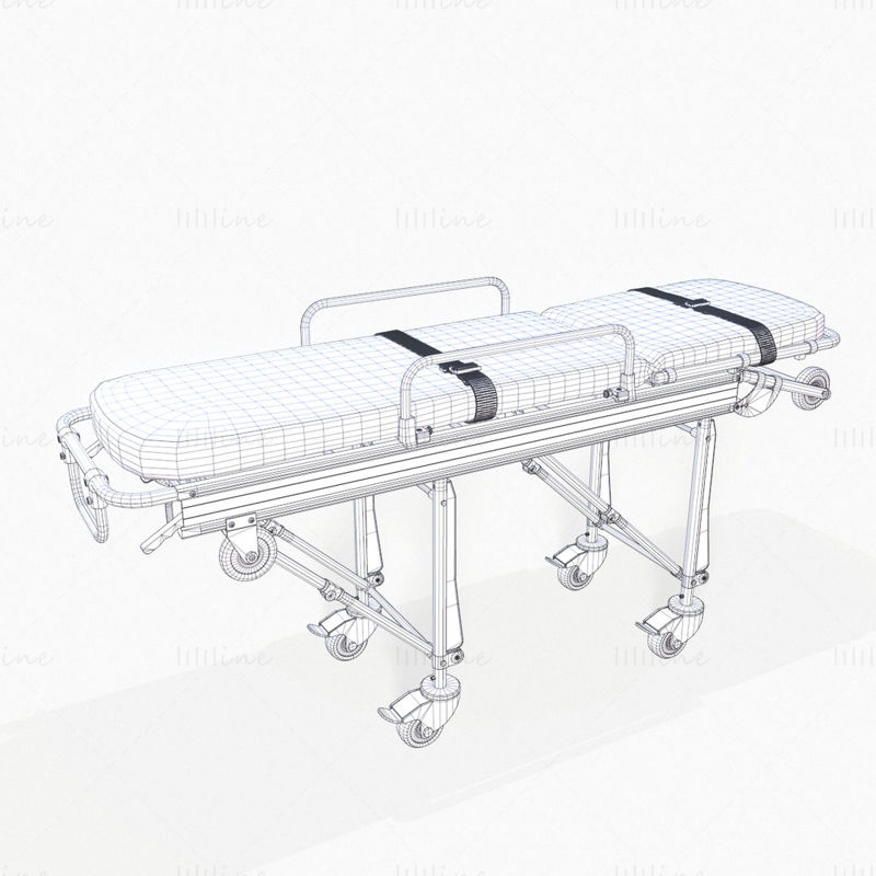 Ambulance brancard Trolley 3D-model
