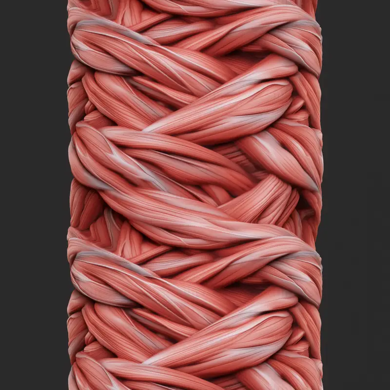 Анатомия мышечного волокна бесшовная текстура