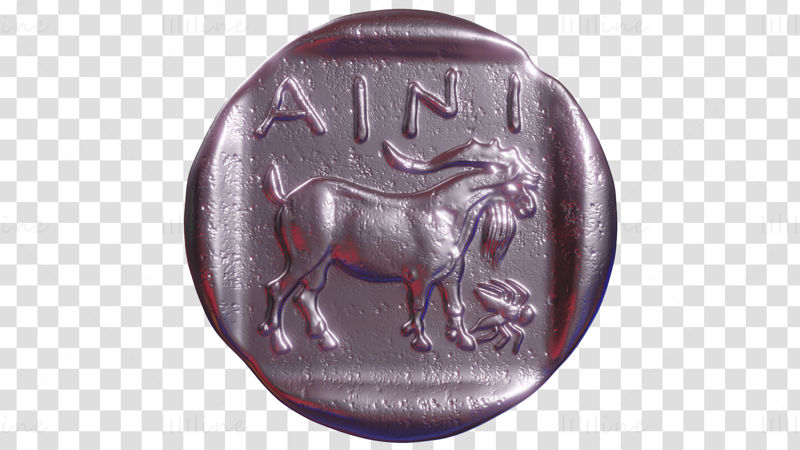 Ancient coin 3d print model