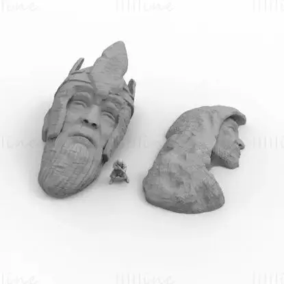 مدل چاپ سه بعدی Ancient Ruins Heads STL