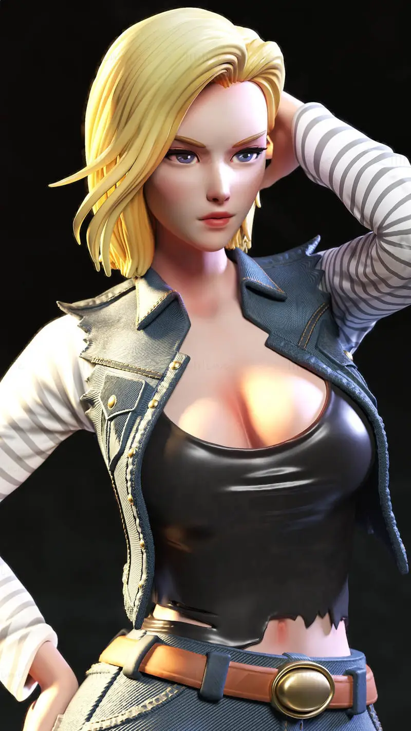 Android 18 3D Print Model STL FIles