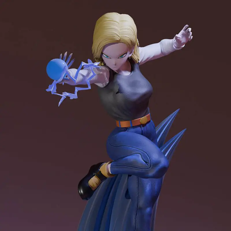 Android 18 Dragon Ball 3D Print Model STL Files