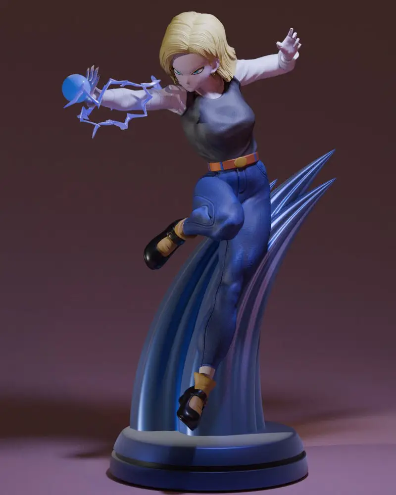 Android 18 Dragon Ball 3D Print Model STL Files