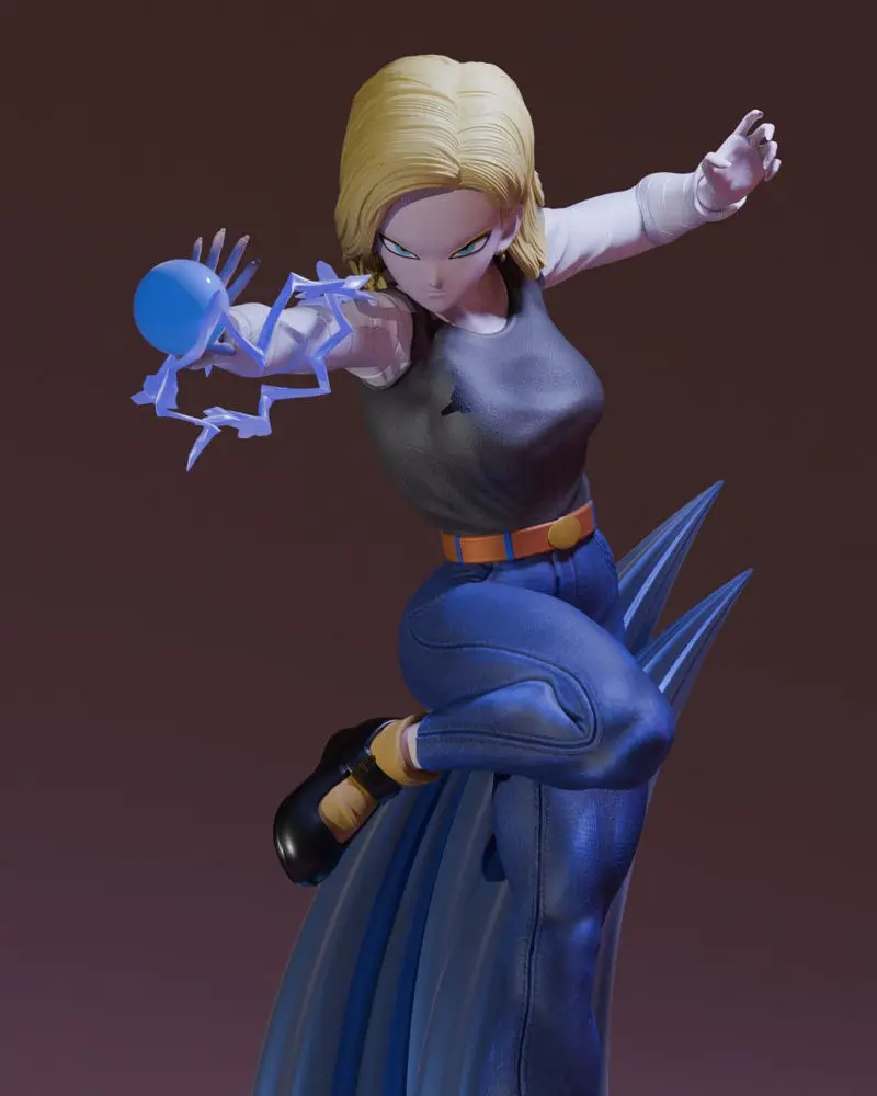 Android 18 Dragon Ball 3D Print Model STL Files