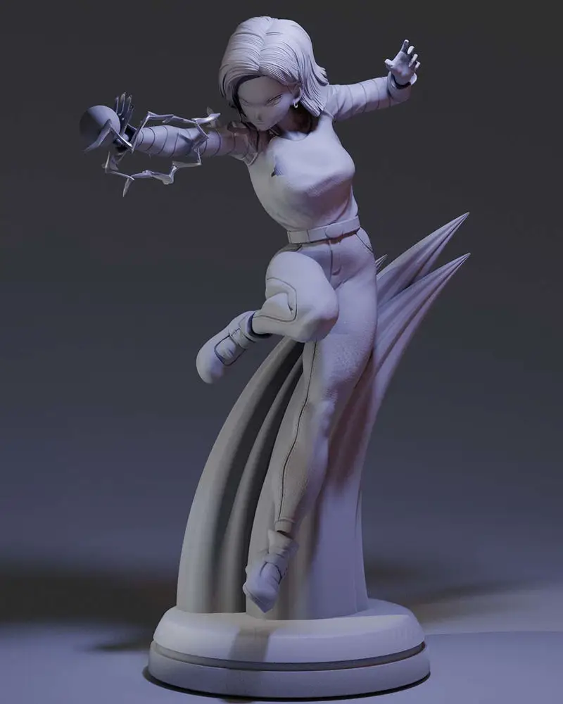 Android 18 Dragon Ball 3D Print Model STL Files