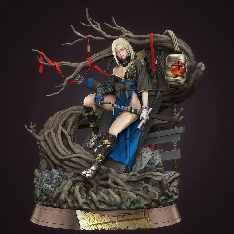 Android 18 Samurai Dragon Ball 3D nyomtatási modell STL fájlok