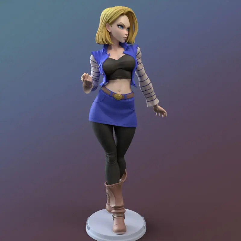 Android 18 Version SFW NSFW 3D Print Model STL FIles