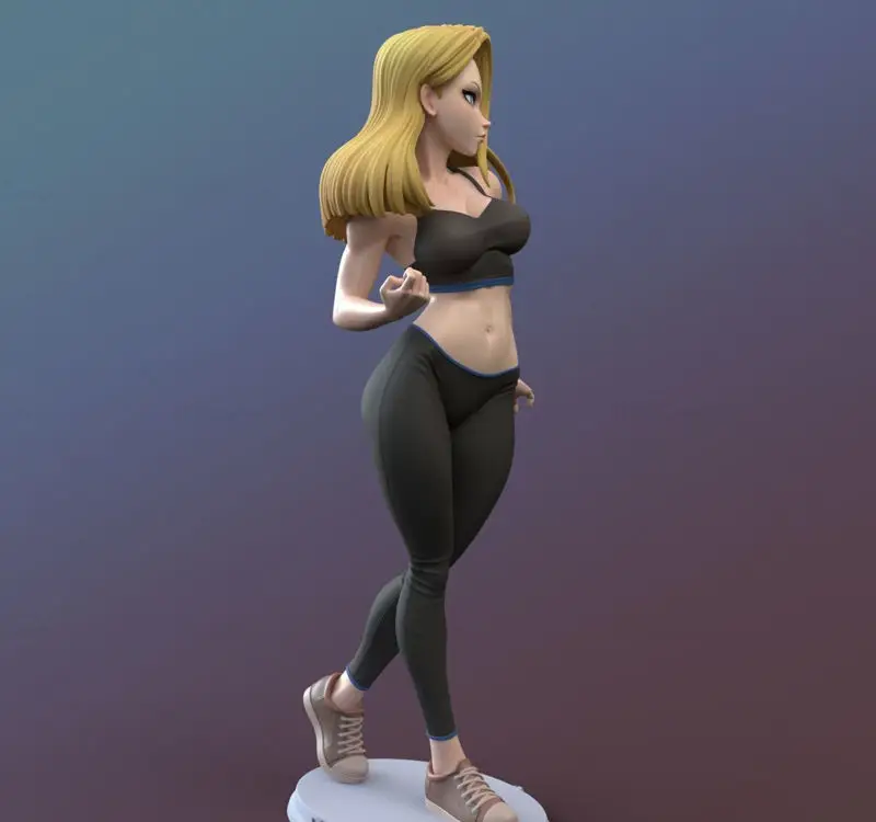 Android 18 Version SFW NSFW 3D Print Model STL FIles