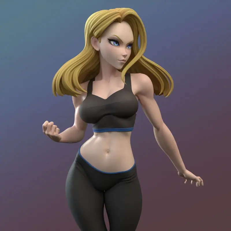 Android 18 Version SFW NSFW 3D Print Model STL FIles