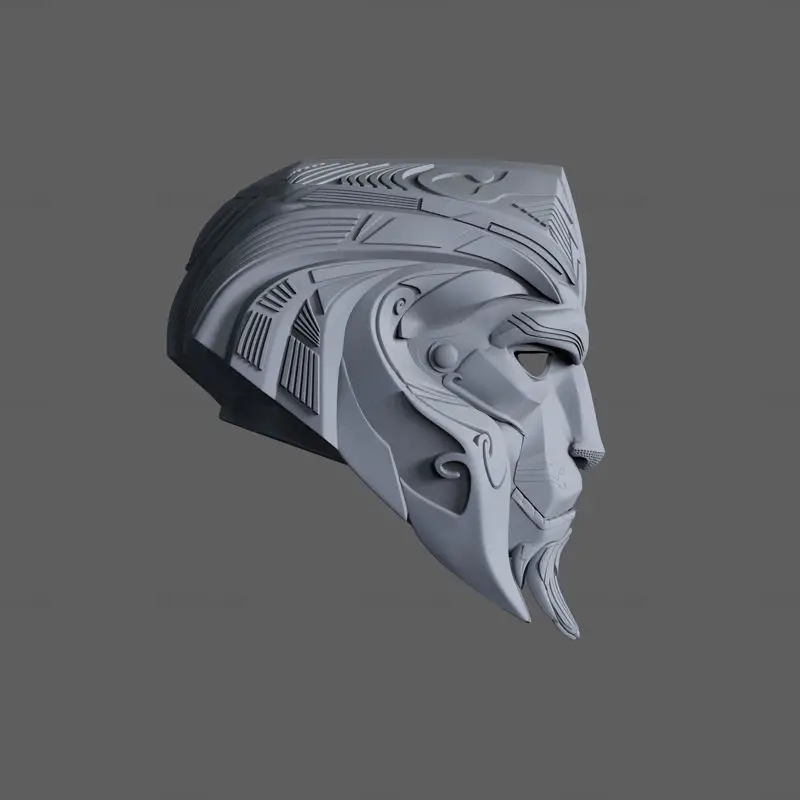 Anduin Wrynn WOW Helmet 3D Printing Model STL