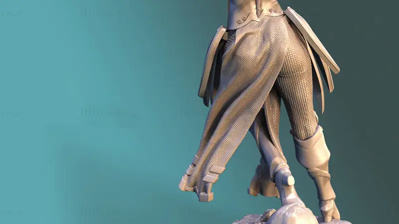 Файлы STL для 3D-печати модели Ангела (Милосердия) Overwatch