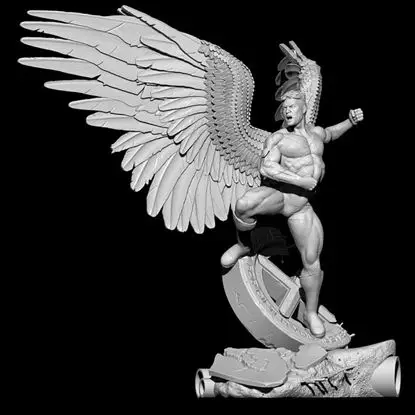 تمثال Angel Xmen نموذج الطباعة ثلاثية الأبعاد STL
