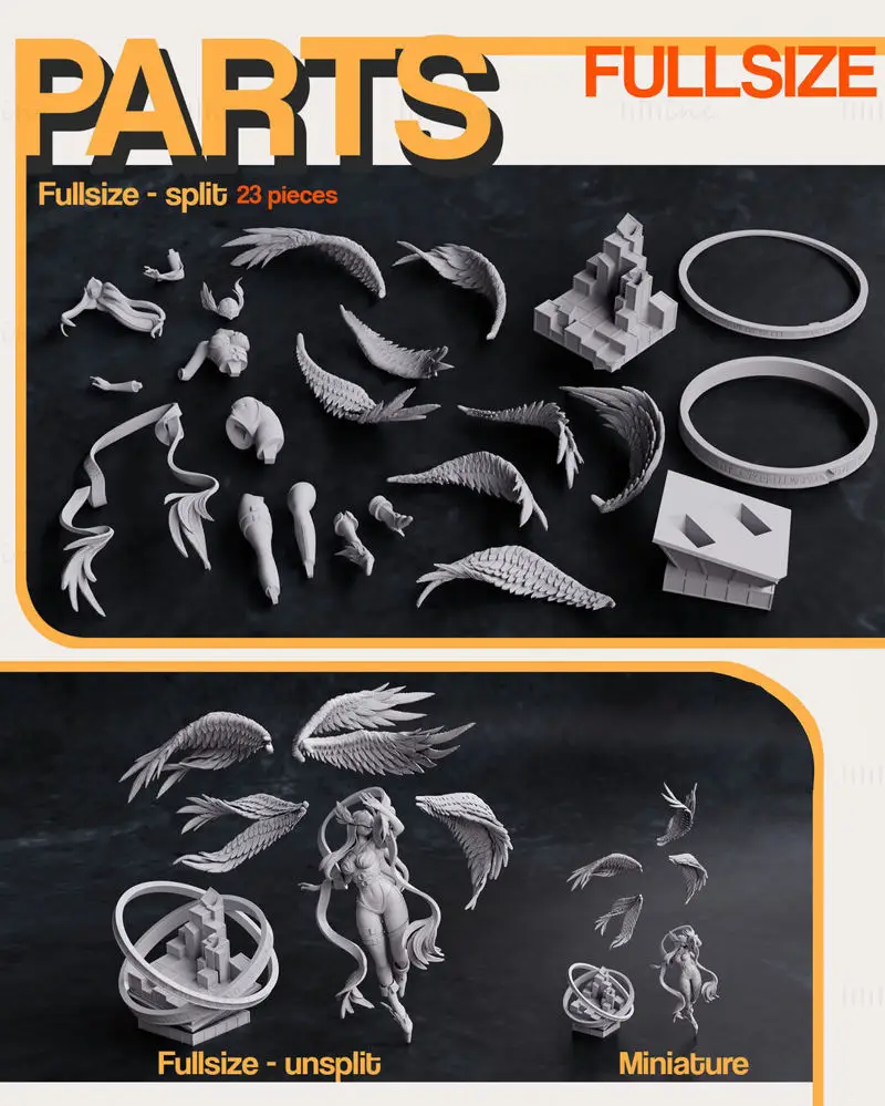 Angewomon - Digimon 3D Print Model STL Files