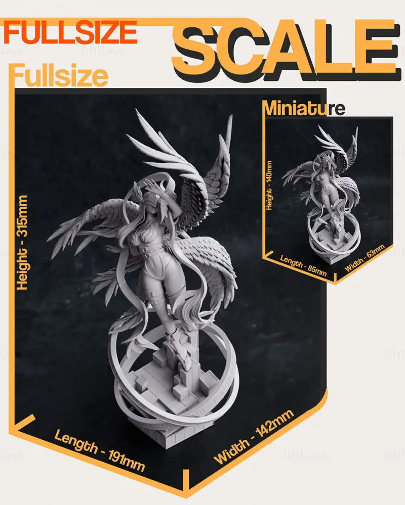 Angewomon - Digimon 3D Print Model STL Files