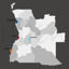 Angola map vector