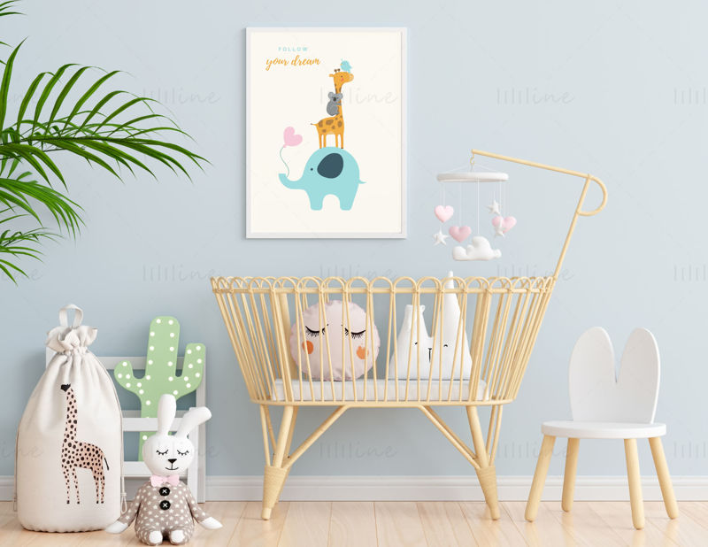 Animal Printable Wall Art, Nursery Wall Decor, Baby Animal Print, Nursery ART, sweet dream