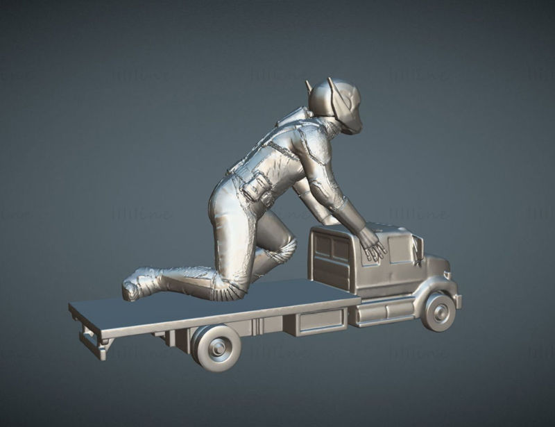 Ant Man op vrachtwagen 3D-printen Model STL
