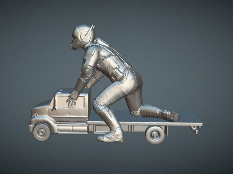 Ant Man en camión Modelo de impresión 3D STL