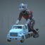 Ant Man on Truck 3D Printing Model STL