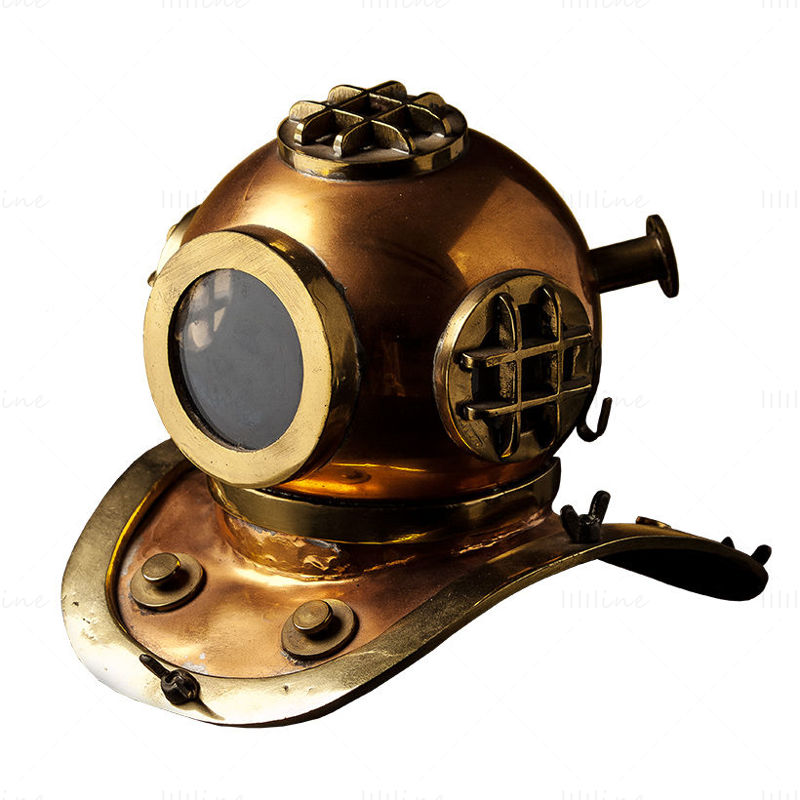 Antique Diving Helmet PNG