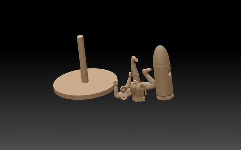 Antman Bullet 3D-printmodel STL