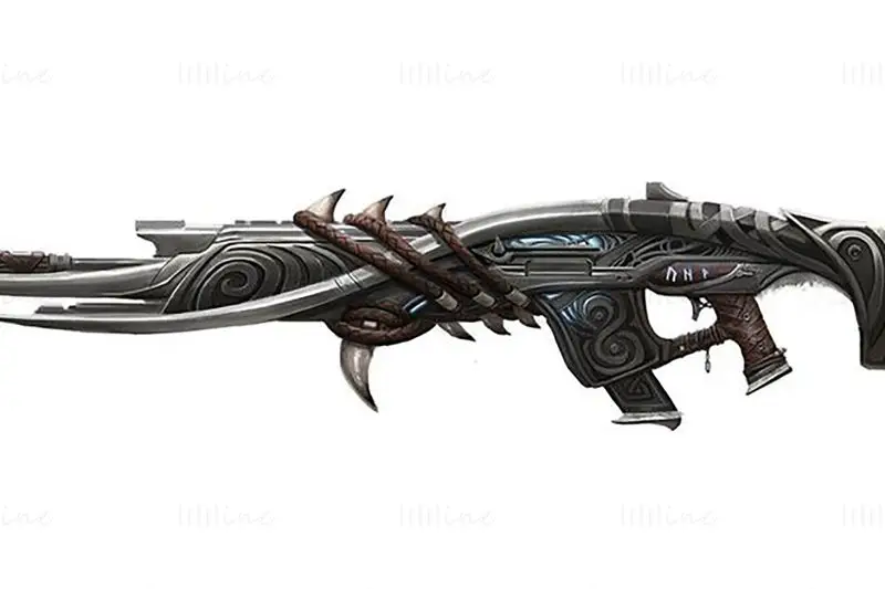 Apex Legends Longhorn Longbow Figura 3D Print Model STL