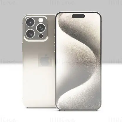 Apple iPhone 15 Pro Max modelo 3d
