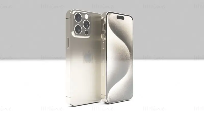 Apple iPhone 15 Pro Max modelo 3d