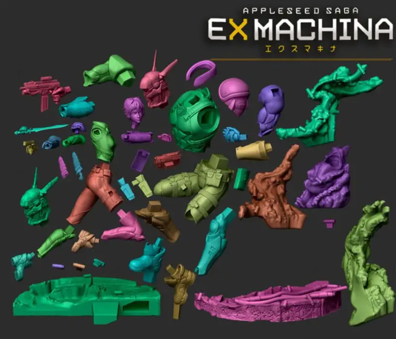 Appleseed Ex Machina Briareos Denuan 3D Print Model STL