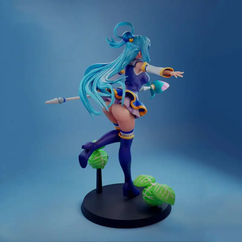 Aqua NSFW Anime Figurine 3D Print Model STL